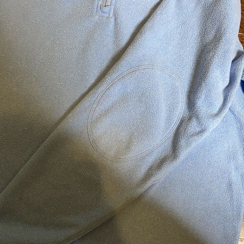 DANIEL CREMIEUX LIGHT BLUE POLARTEC FLEECE 1/4 ZIP, Sz Med - Picture 3 of 9
